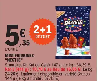 E.Leclerc MINI FIGURINES "NESTLÉ" offre