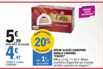 BÛCHE GLACÉE SIGNATURE VANILLE CARAMEL "ESKISS"