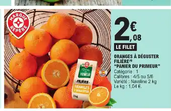 E.Leclerc ORANGES À DÉGUSTER FILIÈRE offre