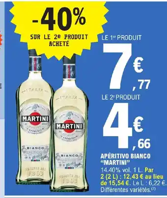 E.Leclerc APÉRITIVO BIANCO "MARTINI" offre