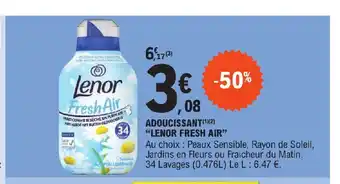 E.Leclerc ADOUCISSANT(1)(2) "LENOR FRESH AIR" offre