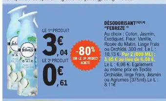 E.Leclerc DÉSODORISANT(¹)(²)(4) "FEBREZE " offre