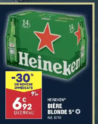 ALDI BIÈRE BLONDE 5° offre