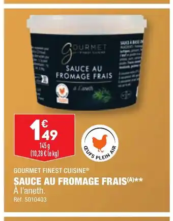 ALDI SAUCE AU FROMAGE FRAIS offre