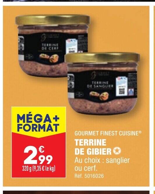 Promo TERRINE DE GIBIER chez ALDI