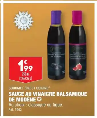 ALDI SAUCE AU VINAIGRE BALSAMIQUE DE MODÈNE offre