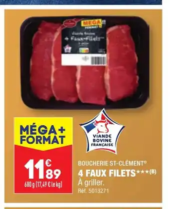 ALDI 4 FAUX 4 FAUX FILETS***(B) offre