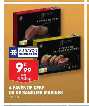 ALDI 4 PAVES DE SANGLIER MARINES offre