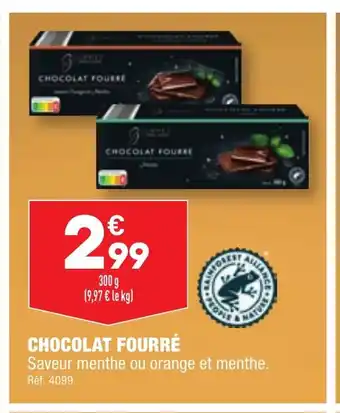 ALDI CHOCOLAT FOURRÉ offre