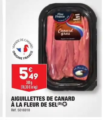 ALDI AIGUILLETTES DE CANARD À LA FLEUR DE SEL offre
