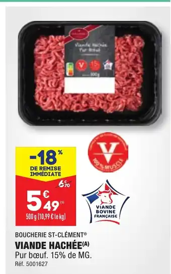 ALDI VIANDE HACHÉE offre