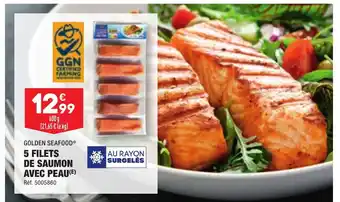 ALDI 5 FILETS DE SAUMON AVEC PEAU offre