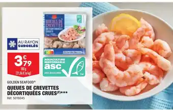 ALDI QUEUES DE CREVETTES DÉCORTIQUÉES CRUES(F)*** offre