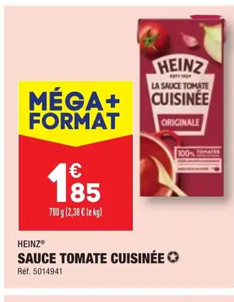 ALDI SAUCE TOMATE CUISINÉE offre