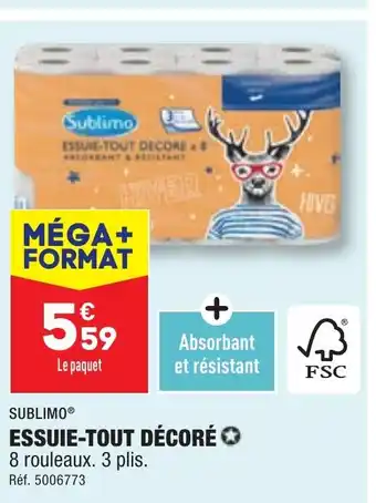 ALDI ESSUIE-TOUT DÉCORÉ ✪ offre