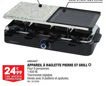 ALDI APPAREIL À RACLETTE PIERRE ET GRILL offre