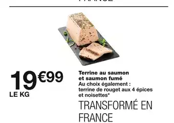 Monoprix Terrine au saumon et saumon fumé offre