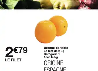 Monoprix Orange de table offre