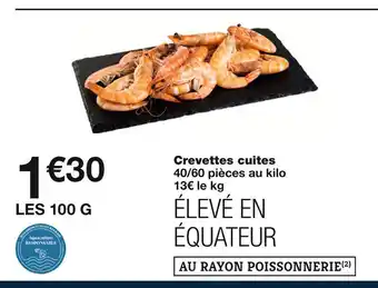 Monoprix Crevettes cuites offre