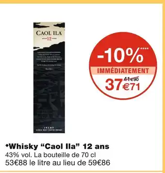 Caol ila whisky 12 ans