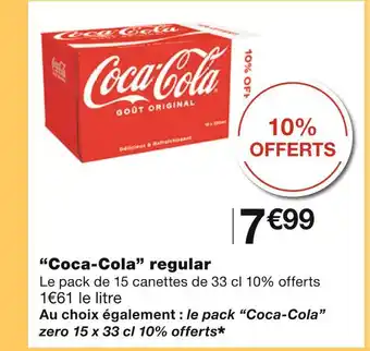 Monoprix Coca-cola coca-cola regular offre
