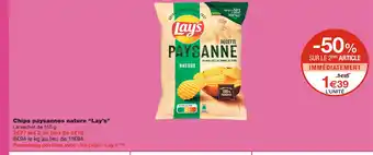 Monoprix Lay’s chips paysannes nature offre