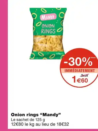 Mandy onion rings