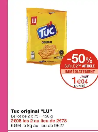 Monoprix Lu tuc original offre