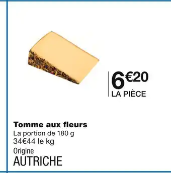 Monoprix Tomme aux fleurs offre