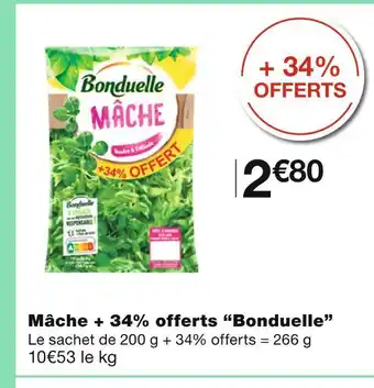 Monoprix Bonduelle mâche + 34% offerts offre