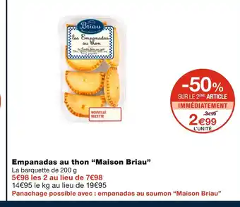 Maison briau empanadas au thon