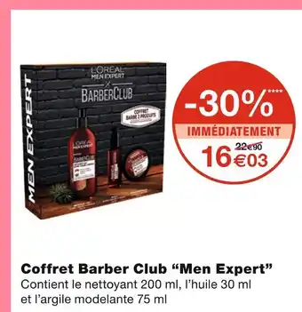 Monoprix L'oréal coffret barber club men expert offre