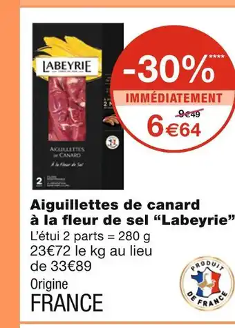 Monoprix Labeyrie aiguillettes de canard à la fleur de sel offre