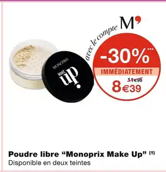 Monoprix Monoprix make up poudre libre offre