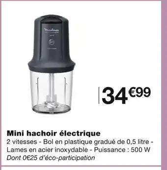 Monoprix Mini hachoir électrique offre