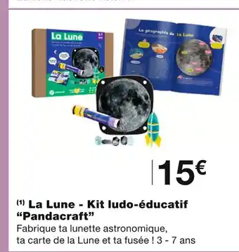 Monoprix Pandacraft la lune - kit ludo-éducatif offre
