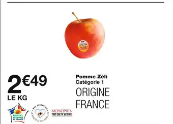 Monoprix Pomme zéli offre
