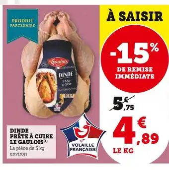 Le gaulois dinde prête à cuire
