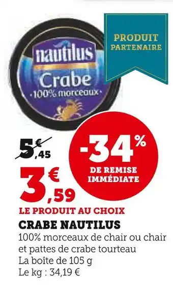 Nautilus crabe