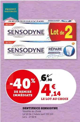 U Express Sensodyne dentifrice offre