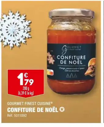 ALDI Gourmet finest cuisine confiture de noël offre