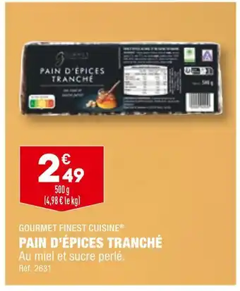 ALDI Gourmet finest cuisine pain d’épices tranché offre