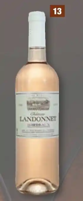 ALDI Château landonnet bordeaux rose aop offre