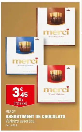 ALDI Merci assortiment de chocolats offre