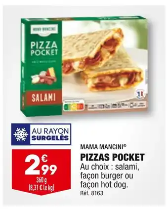 ALDI Mama mancini pizzas pocket offre