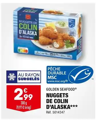 Golden seafood nuggets de colin dâalaska