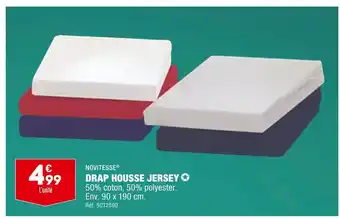 ALDI Novitesse drap housse jersey offre