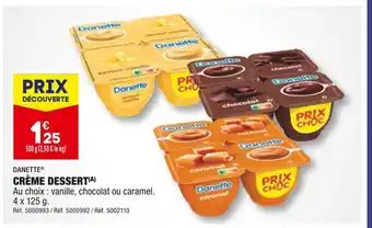 ALDI Danette crème dessert offre
