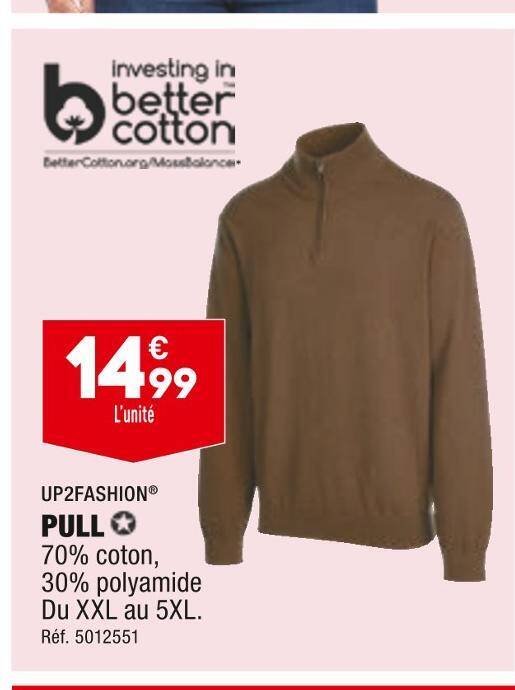 Promo Up2fashion pull chez ALDI
