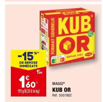 ALDI Maggi kub or offre